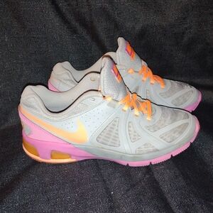 Nike Women's Gray and Orange Athletic Shoes
